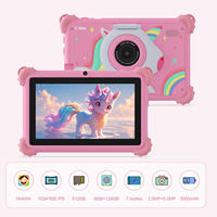 Tablet C Idea para Niños, Pantalla IPS de 7 Pulgadas, Android 12, Procesador MTK, Educativa, Cámara Dual, WiFi, Nueva Carcasa Rosa, Suministrada Directamente desde China