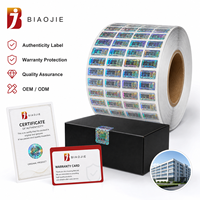 Autocollant holographique de sécurité à numéro de série à gratter, impression personnalisée, étiquette holographique, code QR, vinyle 3D imperméable pour carton