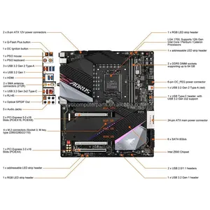 Placa Base Z690 TACHYON para LGA1700, 2*DDR5 64GB, E-ATX, Placa Base de Escritorio de Alta Calidad, Envío Rápido, Marca DIY, Placa Base Z690 TACHYON - Product Image 4