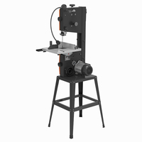 Scie à ruban d'atelier domestique BS1005, capacité de coupe 240 mm, pour le bois, avec support en fonte et éclairage LED