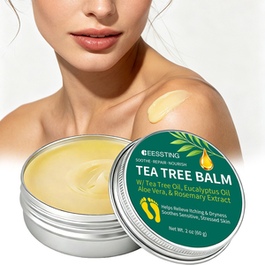 Crème Baume Réparatrice Pieds Secs et Gercés à l'Huile d'Arbre à Thé – Soin Hydratant Apaisant pour Peaux Sèches, Épaisses et Sensibles – Offre Spéciale - Product Image 1