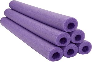 Tubo de acolchoamento de espuma de polietileno, tubo de eva com corte nbr pe sólido para piscina e macarrão flutuante preto e macio