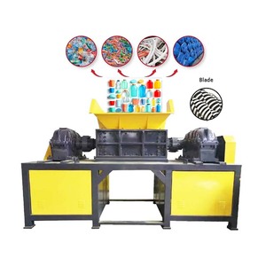 Tự động trục đơn Shredder máy cho nhựa cao su nylon lưới đánh cá chất thải lốp xe kim loại tái chế ống làm máy - Product Image 1