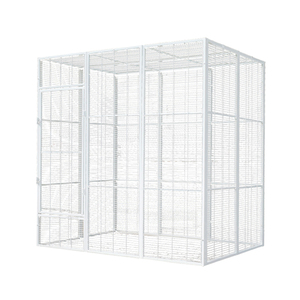 OEM White Huge Square Tube Iron Paint Foldable Modern Bird Cage for <strong>Parrots</strong> Living House <strong>Aviaries</strong> All Seasons KWS Brand - Product Image 4