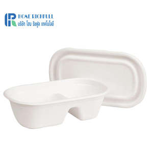 Eco-Friendly Biodegradable Sugarcane Fiber Bagasse <b>Food</b> <b>Container</b> Eco <b>Disposable</b> Sugarcane Pulp Lunch <b>Food</b> Box Lid - Product Image 2