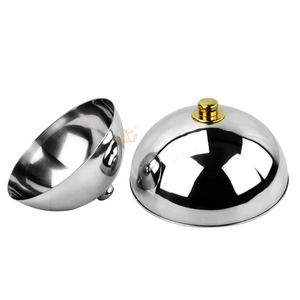 Tapa de Acero Inoxidable para Teppanyaki, Tipo Domo, para Restaurante, Ecológica, para Servir en la Cocina, 25.5/32.5cm - Product Image 5