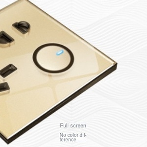 <b>Wall</b> <b>Switches</b> and Sockets Wholesales,Universal Socket and All Range <b>Switches</b>, Aluminum Brushed Panel and Push Button - Product Image 4