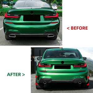 Diffusore Posteriore AMP-Z G20 G21 con Terminale di Scarico Rotondo per <span class=keywords><strong>BMW</strong></span> Serie 3 G20 G21 Pre-Facelift M Sport 2019-2022 - Product Image 2