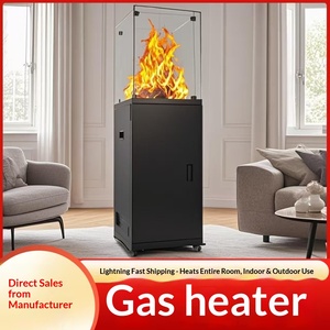 Stufa <span class=keywords><strong>a</strong></span> Gas da Esterno con Accensione Elettronica e Protezione Antiribaltamento 2000W, <span class=keywords><strong>Caminetto</strong></span> <span class=keywords><strong>a</strong></span> <span class=keywords><strong>GPL</strong></span> per Patio - Product Image 2