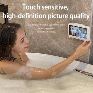 <span class=keywords><strong>Support</strong></span> de téléphone étanche pour douche, anti-buée, rotation 360°, vente en gros °   <span class=keywords><strong>Support</strong></span> mural réglable pour téléphone avec écran <span class=keywords><strong>tactile</strong></span> HD pour salle de bain et hôtel - Product Image 4