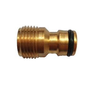12mm Messing Außengewinde-Verbindungsstück 1/2 Europäische Gartenschlauch-Armaturen Rohrverbinder - Product Image 1
