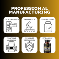Capsules de Shilajit de marque privée avec champignons 7 en un Supplément pour la santé des hommes Lion's Mane Maca Powder Male Best Booster
