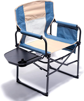 Chaise pliante de Camping facile à transporter, avec Table latérale, pour 1/10