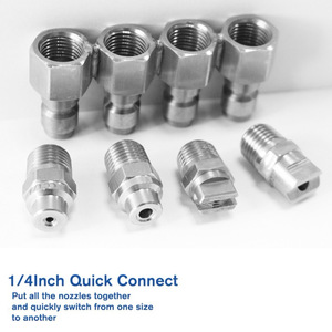 Byco 4 Tip Holder 1/4 Quick Connect Pressure <b>Washer</b> Nozzle 4 Gpm Stainless Steel Adjustable Flow High Pressure Cleaning - Product Image 3