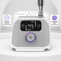 Perceuse à ongles électrique 45000 tr/min BLUEQUE BQ-125, lime à ongles portable en métal, machine à ongles bidirectionnelle (avant/arrière)