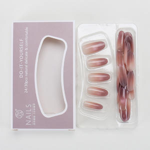 Xiaohongshu, superventas, uñas de gama alta, Ojo de Gato minimalista francés, puntas de uñas hechas a mano portátiles - Product Image 4