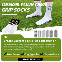 Chaussettes de football antidérapantes pour hommes de qualité supérieure, saison automne, broderie personnalisée, compression tricotée en Spandex/Polyester/Coton