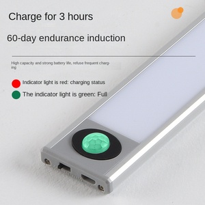 Iluminación de armario 150Lm con mando a distancia regulable 3 modos de color Usb 30Cm para escaleras 48 Leds Sensor de luz con sensor de movimiento - Product Image 3