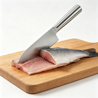 Ensemble de couteaux de chef Santoku de qualité supérieure, manche personnalisé, motif écologique, acier inoxydable, outil de cuisine haut de gamme