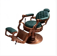 Chaise de salon de coiffure en cuir synthétique, pivotante à 360 degrés, inclinable, réglable en hauteur, design moderne pour salon de beauté