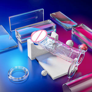 ชุดดิลโด้คริสตัลไร้สายสำหรับชาร์จ ขยายความยาวองคชาต หนาขึ้น พร้อมระบบสั่นคู่ กระตุ้นปลายองคชาต ใช้ได้ทั้งชายและหญิง ถุงยางอนามัยสำหรับการถึงจุดสุดยอด - Product Image 4