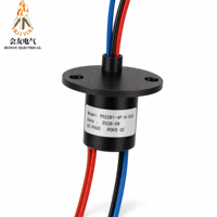 YL 10A YL-M022-4P10 Anneau de bus électrique rotatif à 4 voies 10A 360 degrés, indice de protection IP51, 200 tr/min, 44 mm de diamètre extérieur, pour la production d'énergie éolienne