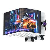 Nouveau refroidisseur d'eau pour processeur ICE REALM VISION 360 WH ARGB à écran incurvé, refroidissement liquide profond pour Intel LGA115X 1200 1700 1851AMD Gaming