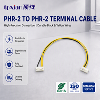 Câble de raccordement PHR-2, connecteur PH à pas de 2,0 mm, faisceau de câbles PVC, câble d'extension JST PHR-2 à 2 broches, longueur personnalisée, électronique