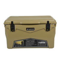 KUER Glacière portable durable avec logo personnalisé, grande capacité de 45 litres pour usage alimentaire