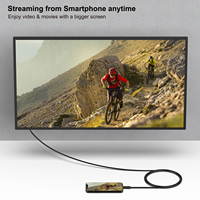 Kabel BENFEI USB Type-C ke DVI/VGA 1.8m Kompatibel Thunderbolt 3/4 untuk Laptop, Baru, Output DC, Model Cetakan Pribadi 000205hitam