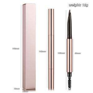 Lápiz de cejas de doble punta para mujeres, aspecto natural, resistente al agua, color duradero, 8 colores, profesional, alta calidad - Product Image 2