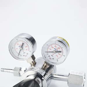 Régulateur d'azote haute pression HG12T avec manomètres, vanne de pression de gaz et débitmètres en laiton chromé pour régulateur de propane - Product Image 1