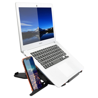 Großhandel Ergonomischer 360-Grad-Drehbarer Schoßständer Tragbarer Laptop-Ständer Computer-Halterung ABS Notebook-Ständer