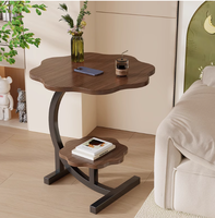 Table d'Appoint Ronde Moderne pour Salon et Salle à Manger, Petite Table Basse pour Appartement avec Design de Chevet