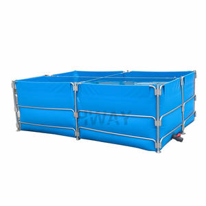 <span class=keywords><strong>Bassin</strong></span> de pisciculture pliable rectangulaire en PVC, grand modèle commercial, durable - Product Image 1