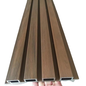 WPC composite nhựa bảng tường louvers chải kỹ thuật cho phí bảo hiểm gỗ mặt tiền tấm - Product Image 2