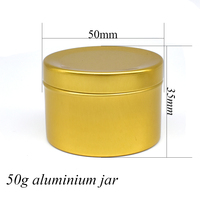Hochwertige Aluminium-Salbendosen 50ml/50g Kleine Aluminium-Kosmetikdosen mit Siebdruck für Cremes und Haarwachs