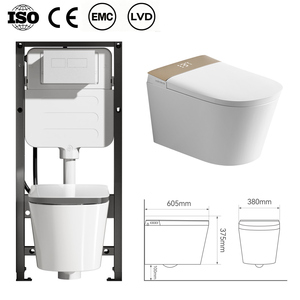 <span class=keywords><strong>WC</strong></span> mural intelligent OVS CE pour salle de bain avec <span class=keywords><strong>réservoir</strong></span> encastré, siphon en P, adaptable à basse pression d'eau, chauffage instantané de l'eau chaude - Product Image 1