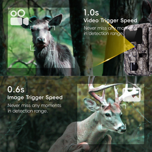 Macchina fotografica da 2.4 pollici con ricarica solare da caccia Wifi 30MP telecamera trappola per animali selvatici 1080P macchina fotografica da gioco nascosta foresta - Product Image 4