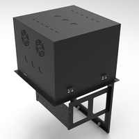 Armoire murale de données encastrée 9U pour montage au plafond, pour appareils UPS et DVR, avec un design élégant et gain de place
