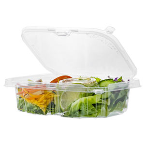 Vente en gros Emballage alimentaire 24oz à clapet Plateau rectangulaire jetable haute durabilité pour la salade et les sandwichs en ligne - Product Image 2