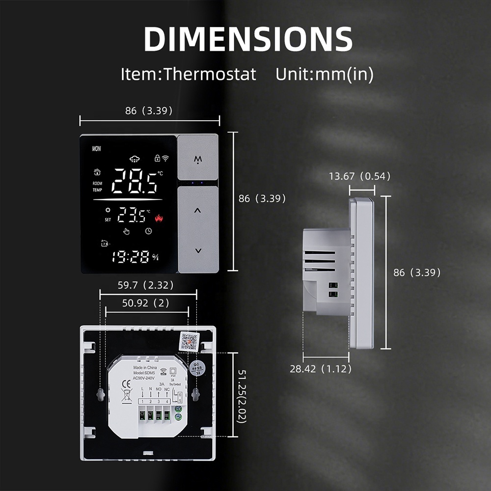 Tuya WiFi Smart Thermostat Room Floor Heating Water Boiler Electric Temperature Remote Controller for Google Home Alexa · image 6