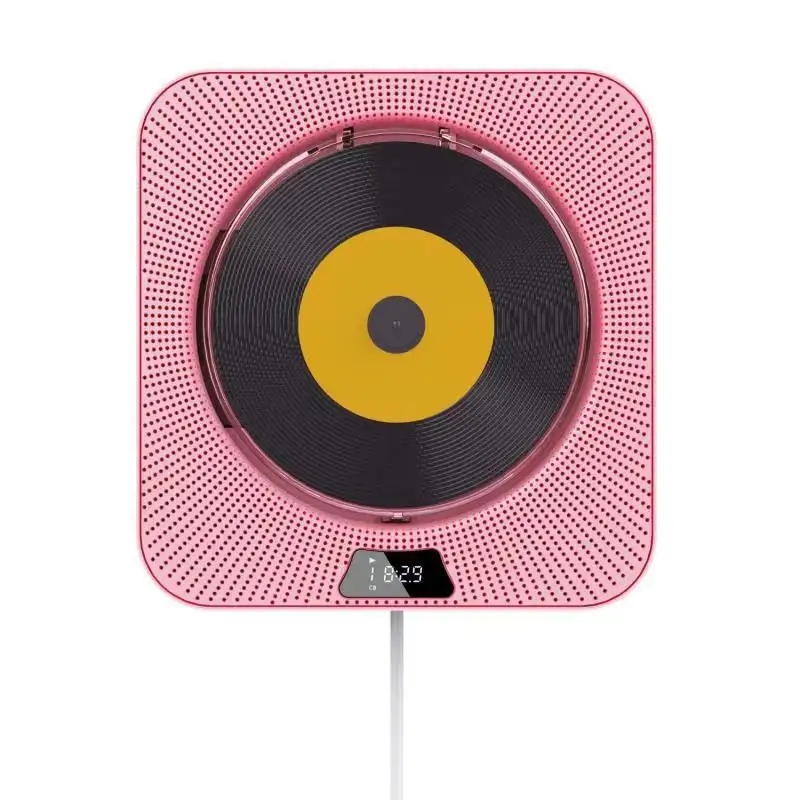 Q200壁掛け式CDプレーヤーBTスピーカーリモコン付きFMラジオTF