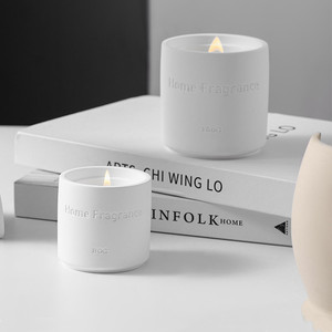 Sang trọng sáng tạo lãng mạn từ gỗ bấc nến hương liệu trang trí nhà sáp đậu nành thạch cao nến thơm thương hiệu với thông điệp - Product Image 2