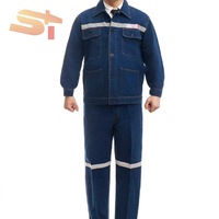 Ensemble de vêtements de travail de soudage de sécurité SIKE Cowboy, vêtements réfléchissants résistants à l'usure et à la chaleur, vêtements de travail épais