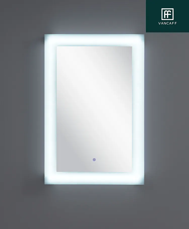 Bathroom basin mirror smart LED light mirror anti - fog toilet smart mirror touch screen