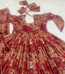 Sari Anarkali de rayón pesado elegante para adultos, ropa de fiesta de boda de estilo indio largo, proveedor mayorista para fiestas de bodas - Product Image 1