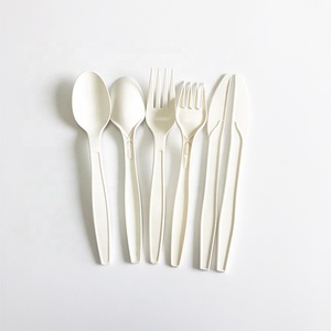 2021 Cpla Wrapped Cutlery Biodegradable Cutlery Recycled Plastic Kitchen Utensils Individually Wrapped Cutlery