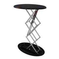 Table basse de forme droite de table de comptoir Pop-Up portable pour la conception facile à plier de promotion