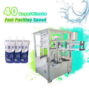 Máquina Envasadora Rotativa de Líquidos con Boquilla Automática para Bolsas, Equipo de Llenado y Envasado de Agua y Salsas, Fabricante - Product Image 1